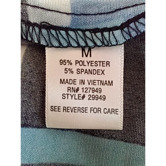 EMMA & MICHELE Women's Midi Wrap Dress Medium Polyester Spandex Geometric - Picture 5 of 5